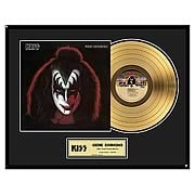KISS Gene Simmons Framed Gold Record